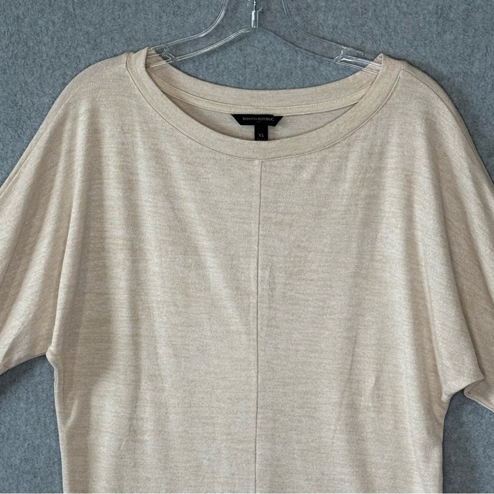 Banana Republic‎ Boatneck Sweater Front Seam Beige Size XS - Picture 5 of 15